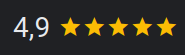 4.9 Google Star Review